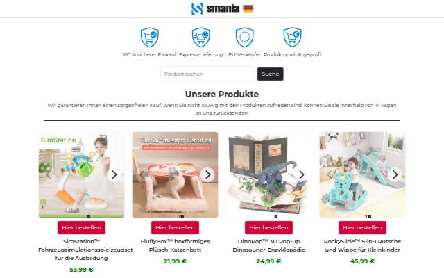 Smania storefront