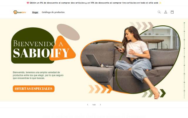 Sabioify storefront