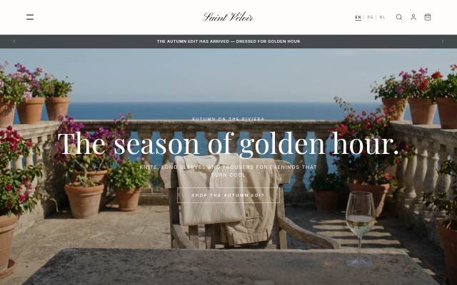 Saint Véloir — A Mediterranean Wardrobe storefront