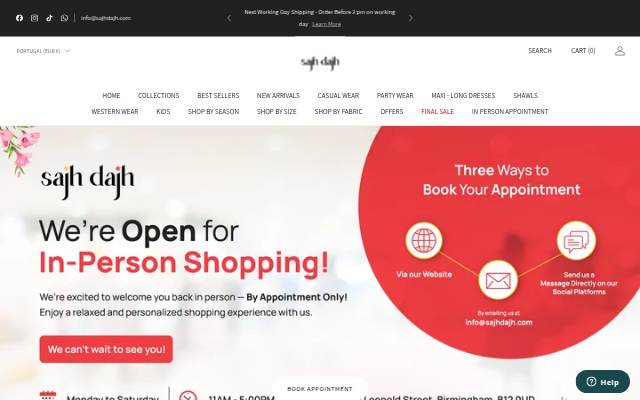 Sajh Dajh storefront