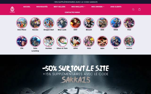 Sakkanime storefront