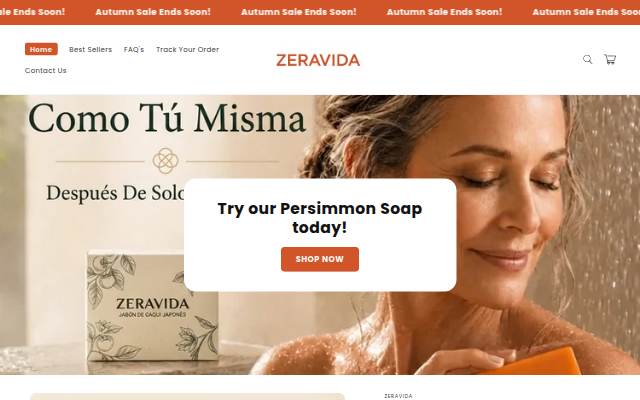Zeravida storefront