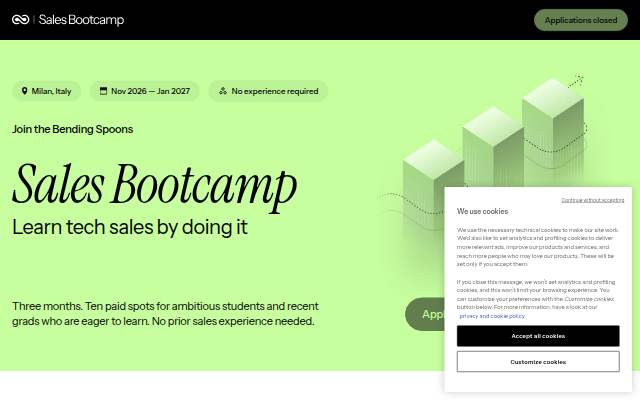 Sales Bootcamp storefront