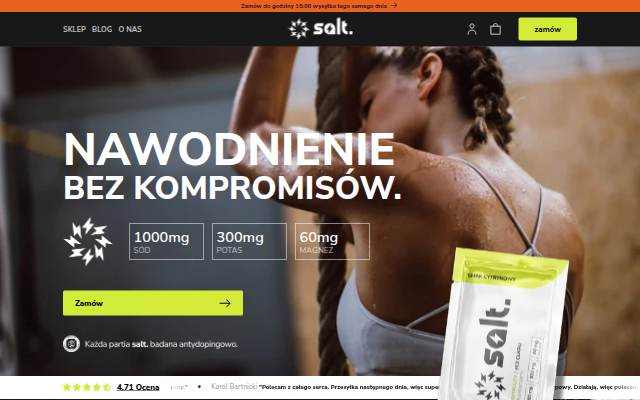 Startseite von salt.