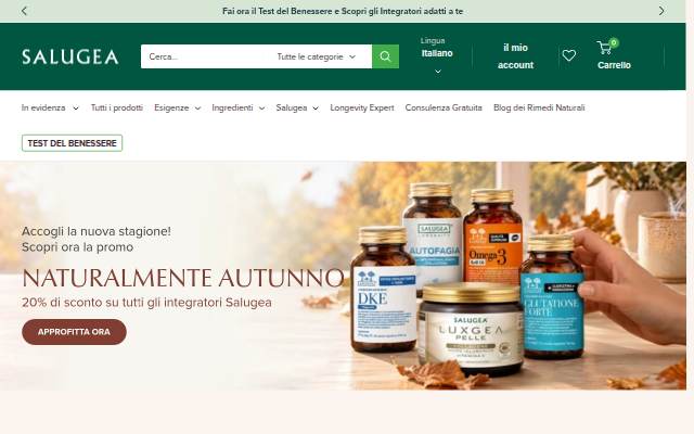 Startseite von Salugea