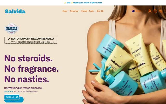 Salvida® storefront