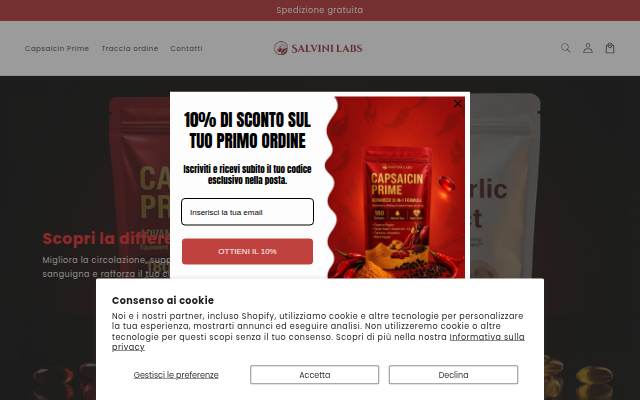 Salvini Labs IT storefront