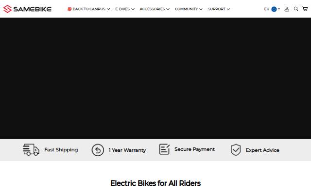 SAMEBIKE storefront