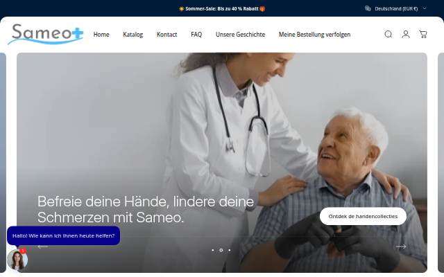 Sameo DE storefront
