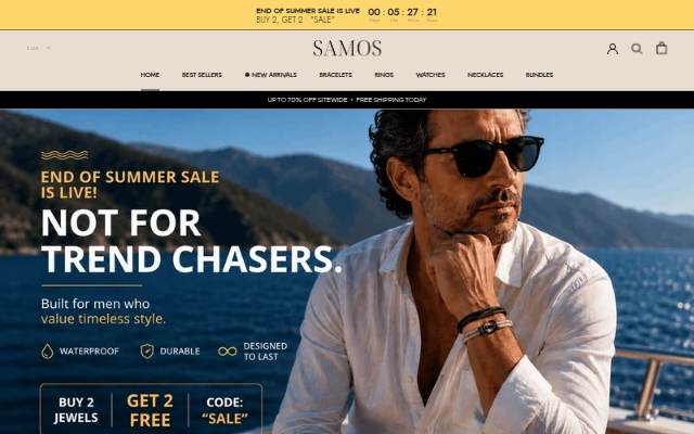 SamosJewelry storefront
