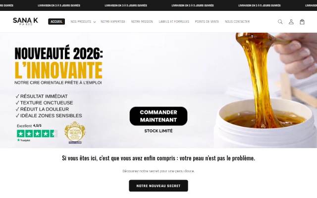 Sana K Paris storefront