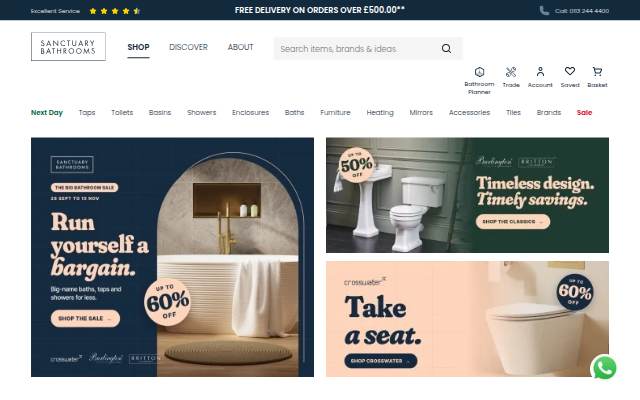Startseite von Sanctuary Bathrooms