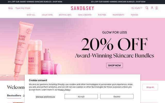 Sand and Sky storefront