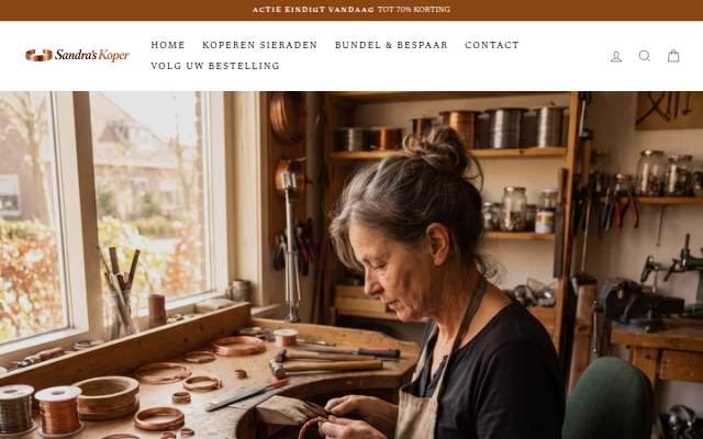 Sandra's Koper storefront