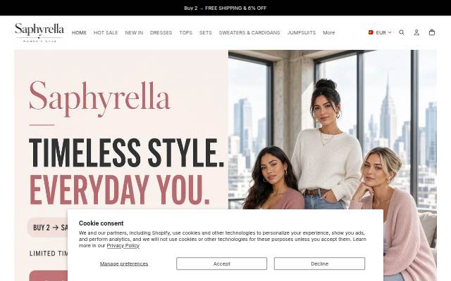 Saphyrella storefront