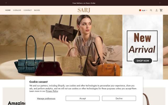 SARJ storefront