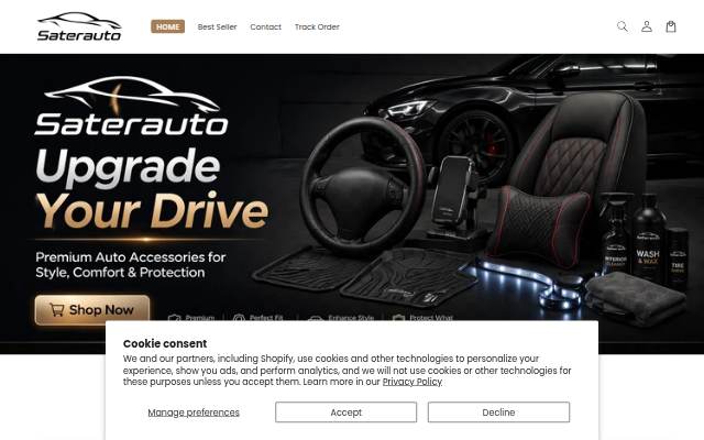 Saterauto storefront
