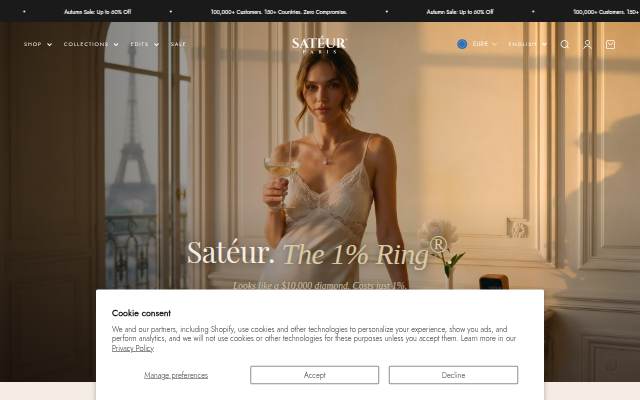 Satéur storefront