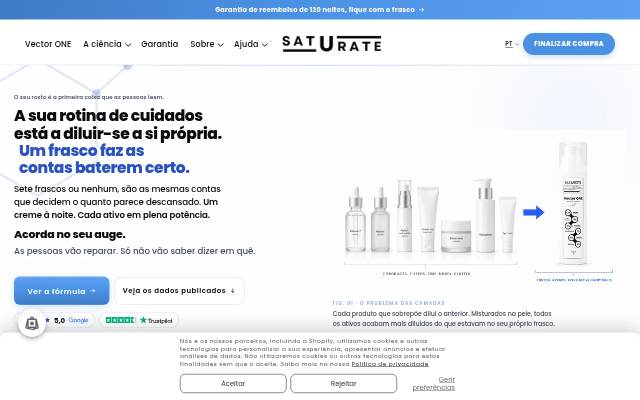 Vitrine de Saturate Vector ONE