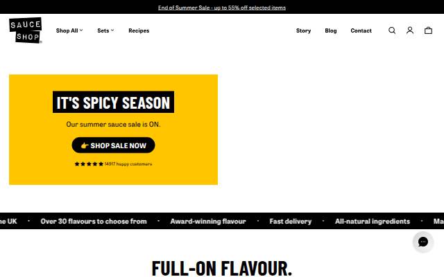 Sauce Shop storefront