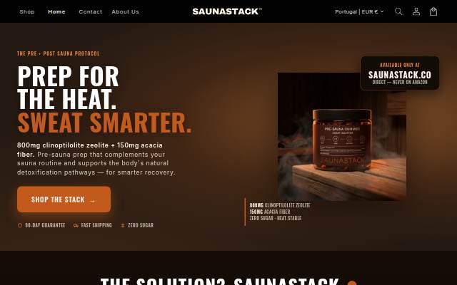 Sauna Stack storefront