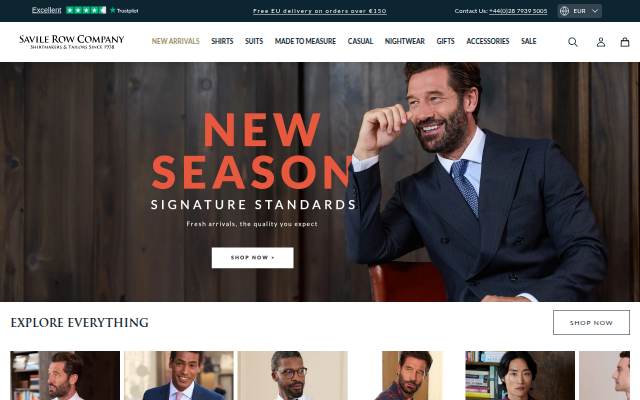 Savile Row Company storefront
