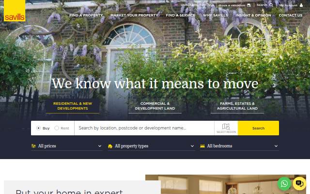 Savills UK storefront