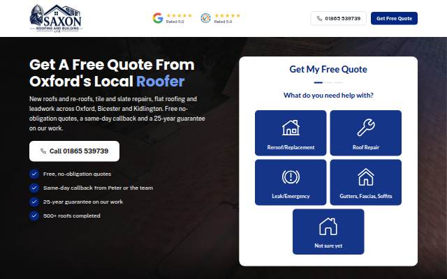 Get A Free Quote From Oxford's Local Roofer storefront