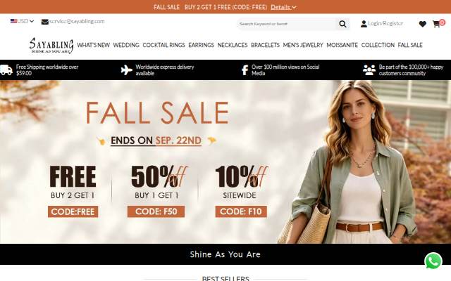 Affordable Designer Jewelry storefront