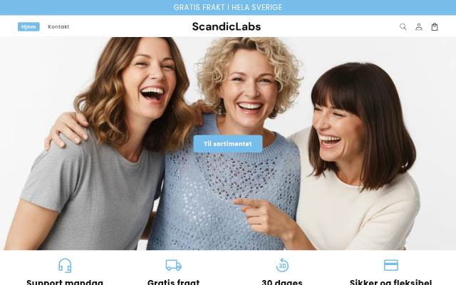 Escaparate de Scandic Labs DK
