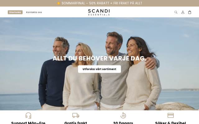 ScandiEssentials storefront