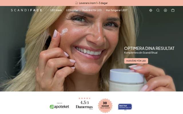SCANDIFACE storefront