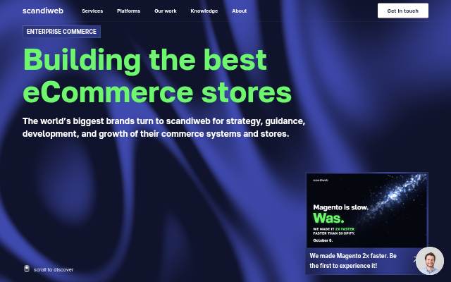 Startseite von eCommerce Agency for the World’s Biggest Brands