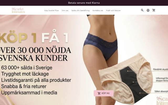 Montra da Scarlet Intimates