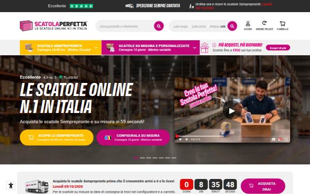 Escaparate de Scatola Perfetta