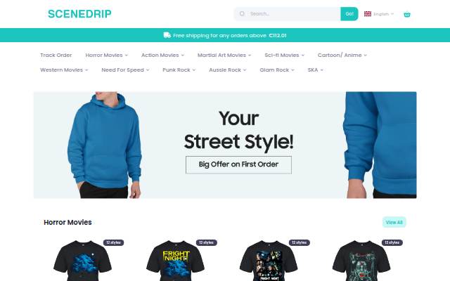 Scenedrip storefront