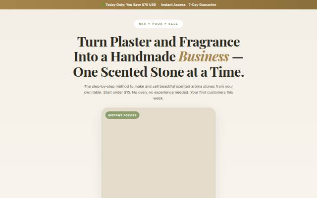 The Scented Stone Method storefront