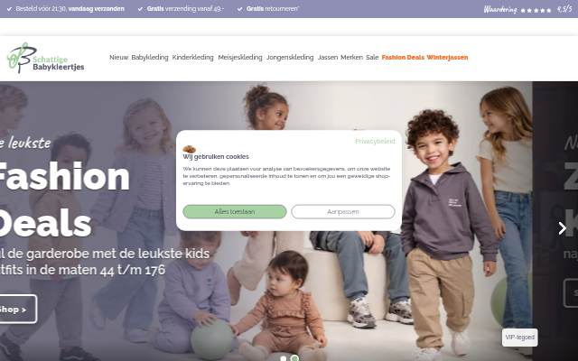 Schattige Babykleertjes storefront