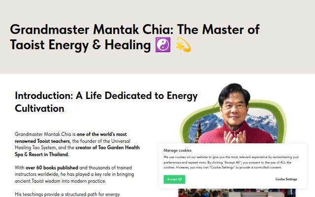 Montra da Master Chia
