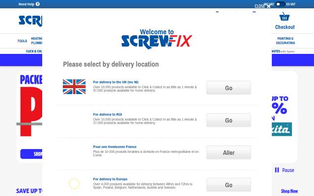 Screwfix storefront