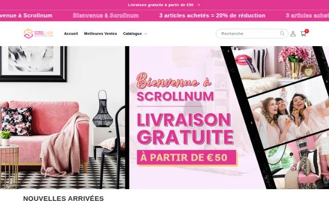 scrollnum storefront