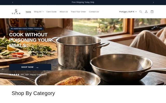 Startseite von Sear Cookware