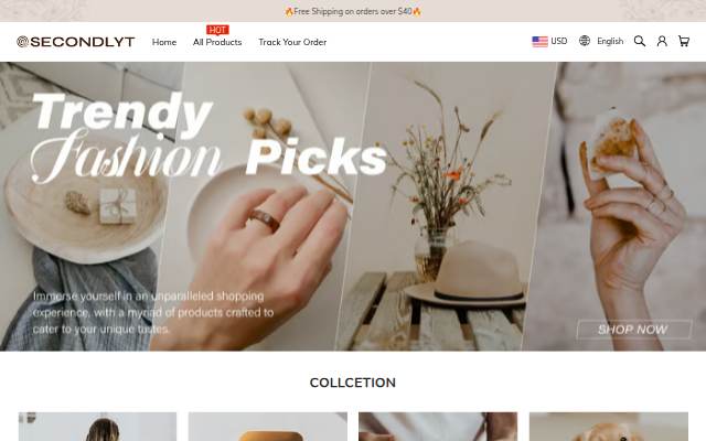 SECONDLYT storefront