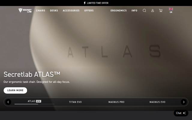 Secretlab UK storefront
