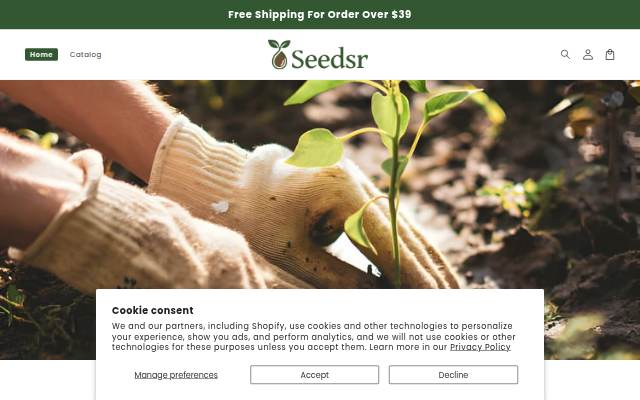 seedsr.com storefront