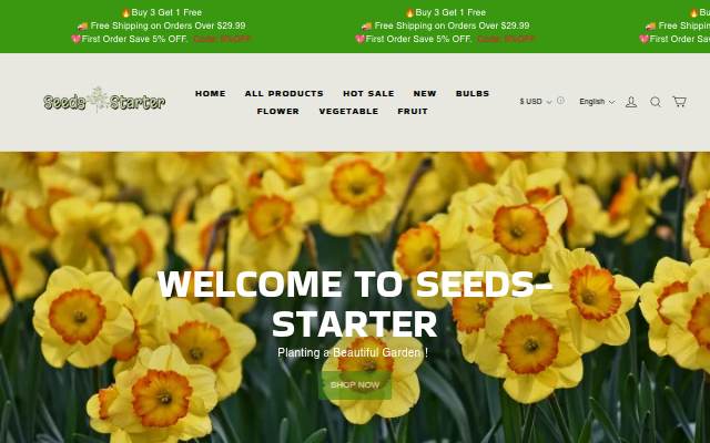seedsstarter storefront