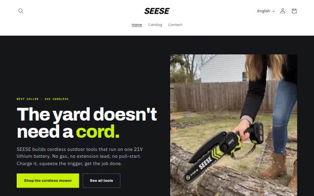 SEESE Tools storefront