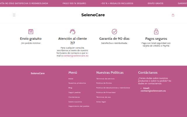 SeleneCare storefront