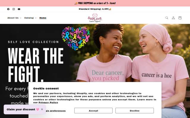 SelfLoveCollection storefront
