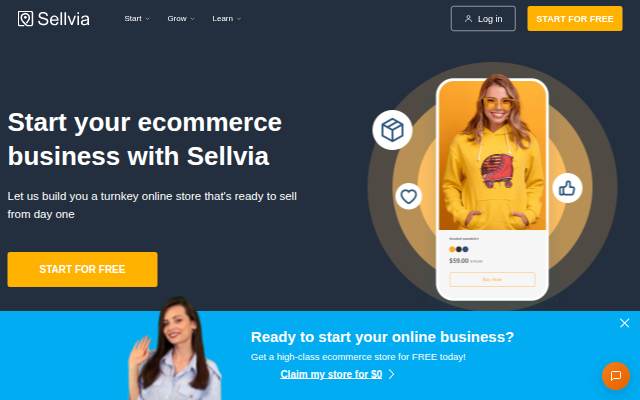 Sellvia storefront